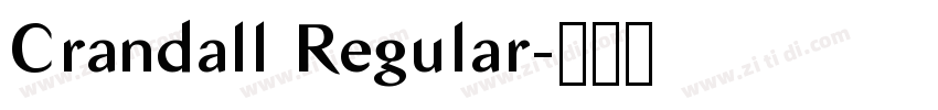 Crandall Regular字体转换